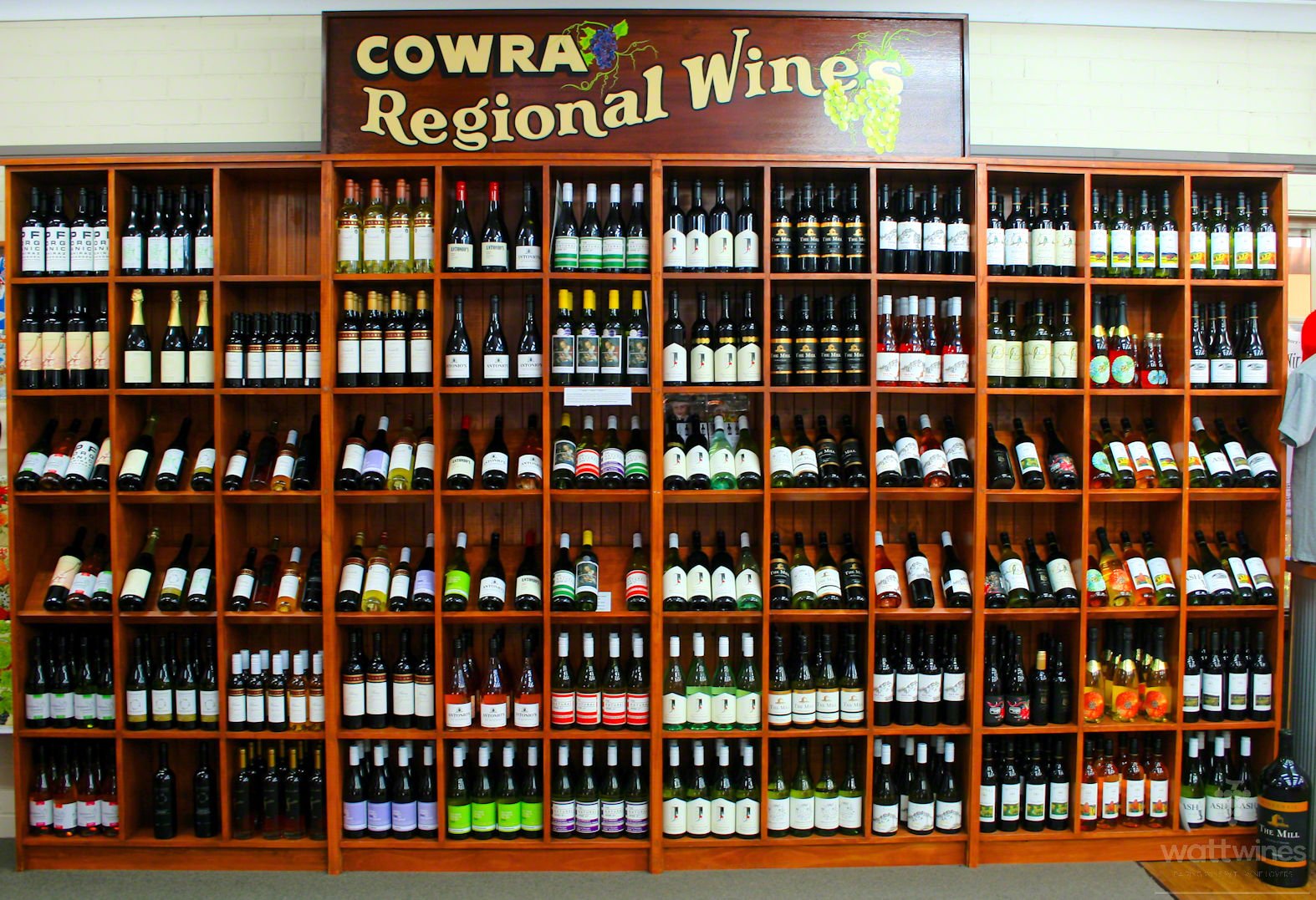 A collection of wines in Cowra Tourist Information